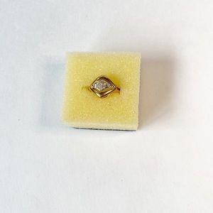 Vintage 14k HGE Gold Diamond Ring